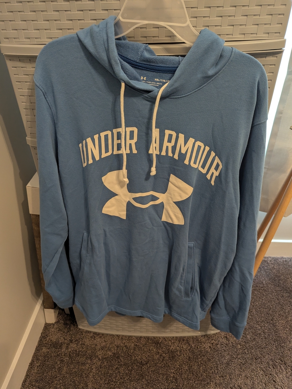 Under Armour Men’s Light Blue Logo Hoodie